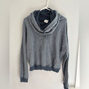 NIKE Women’s cowl neck sweatshirt hoodie medium blue heathered